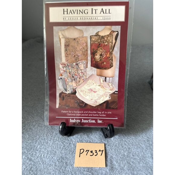 "Having It All" Sewing Pattern by Indygo Junction Leslie Bednarski IJ666 for Bac - Picture 4 of 4